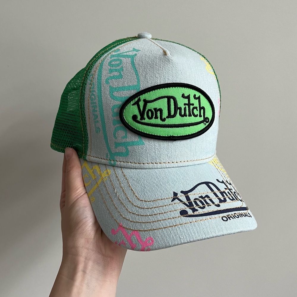 AUTHENTIC Von Dutch Green Hat